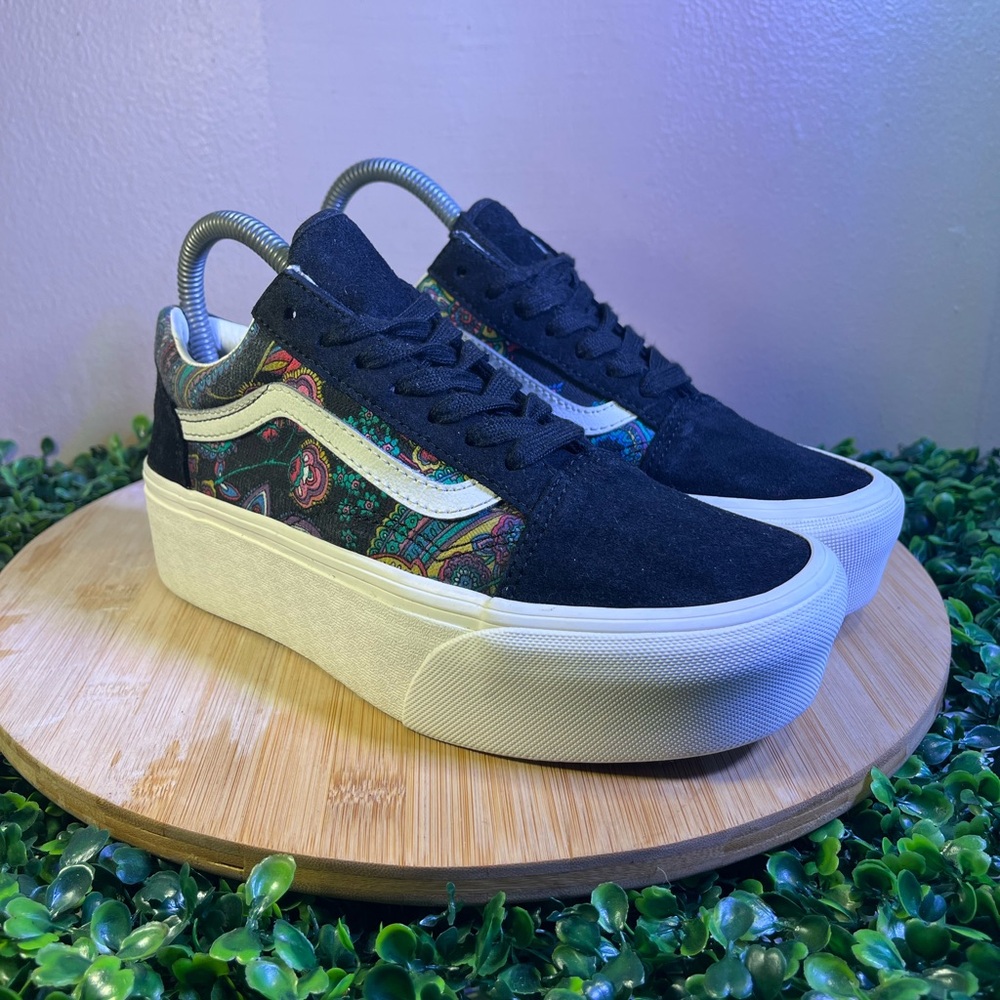 🔥 VANS OLD SKOOL STACKFORM PAISLEY BLOOM SNEAKERS WOMENS SZ 6.5 MENS SZ 5